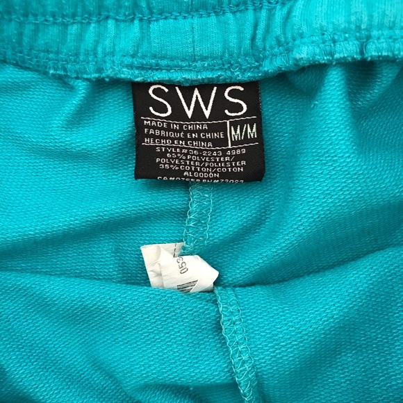 Blue Drawstring Shorts - Picture 3 of 4